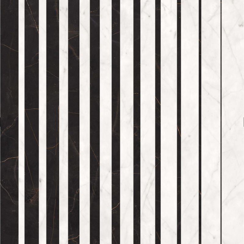 Gresie Abk Sensi Fantasy Stripes, Aspect Marmura, Lucios, 60X120 Cm