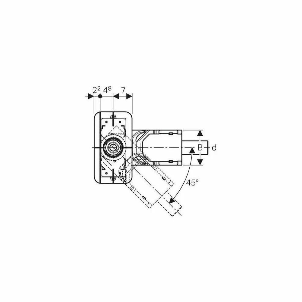Sifon Geberit Pentru Rigola Cleanline, Inaltime Montaj (Sapa) 6,5-9 Cm, 0.4 L/S