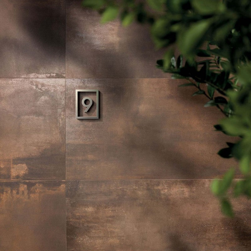 Gresie ABK Interno 9 Rust, Aspect Beton Corten, Mat, 120x280 cm