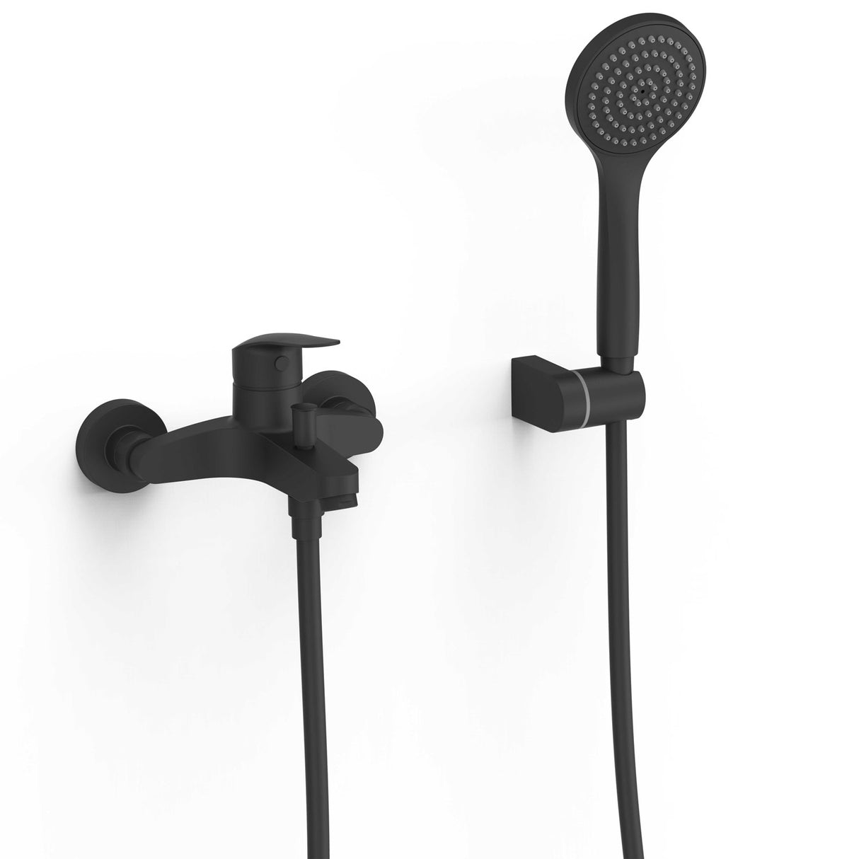 Baterie cada din perete TRES Base plus Negru Mat