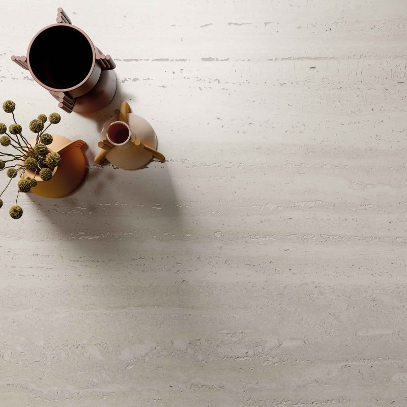 Gresie Abk Sensi Roma White, Aspect Travertin, Oxidat, 60X120 Cm