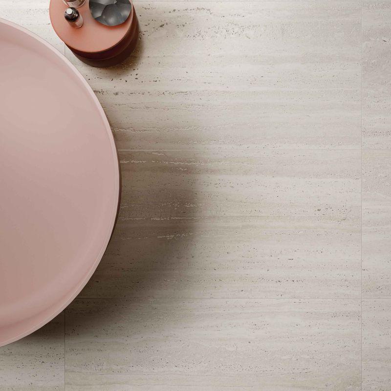 Gresie Abk Sensi Roma White, Aspect Travertin, Mat, 60X120 Cm