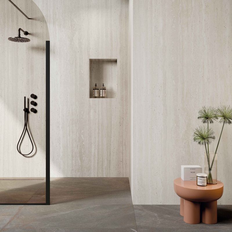 Gresie Abk Sensi Roma White, Aspect Travertin, Mat, 120X280 Cm