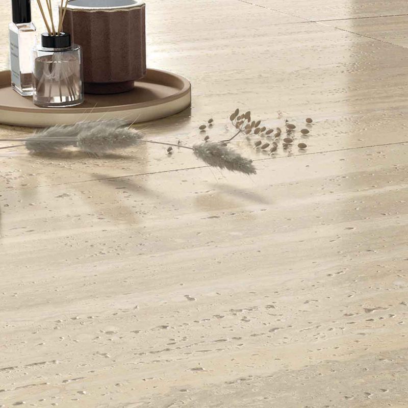 Gresie Abk Sensi Roma Cream, Aspect Travertin, Oxidat, 60X120 Cm