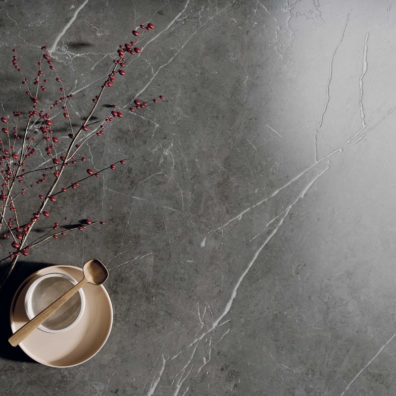 Gresie Abk Sensi 900 Stone Grey, Aspect Marmura, Lucios, 120X280 Cm