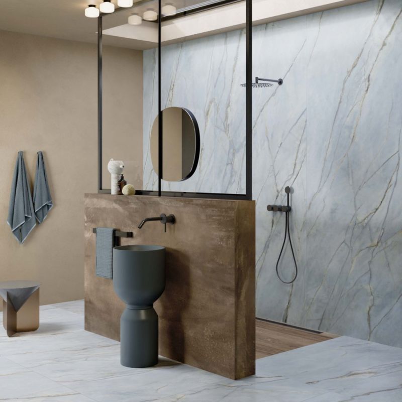 Gresie Abk Sensi Nuance Deep River, Aspect Marmura, Lucios Oxidat, 60X120 Cm