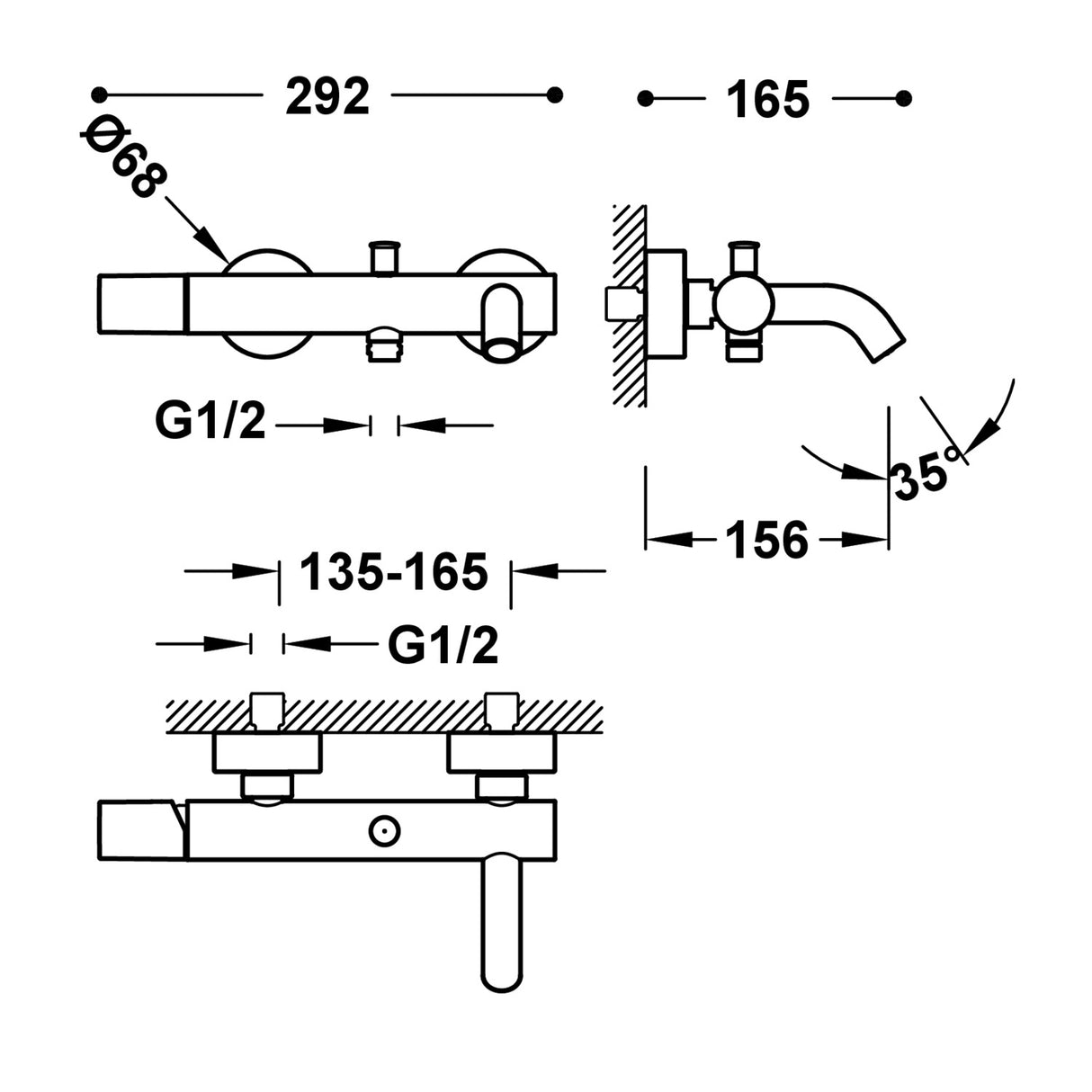 Baterie Cada/Dus, Tres Study, Crom