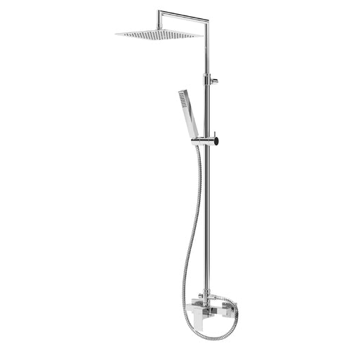 Coloana de dus cu baterie fara termostat BRUMA LINEA, cap de dus 200 mm, crom