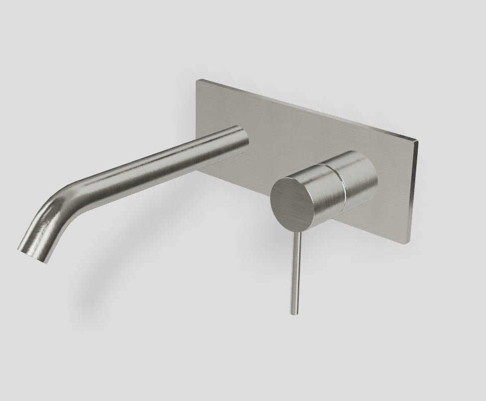 Baterie Lavoar din perete Treemme 40 mm, 200 mm, Chrom Mat Periat