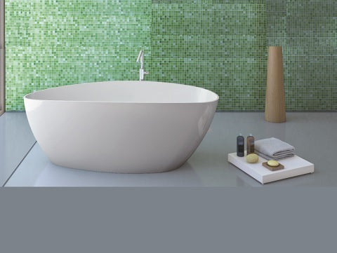 Cada Cast Marble Praga 1560X710X560, Fara Preaplin, Cu Ventil Click-Clack Inclus