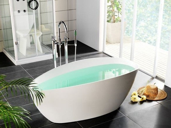 Cada Cast Marble Praga 1560X710X560, Fara Preaplin, Cu Ventil Click-Clack Inclus