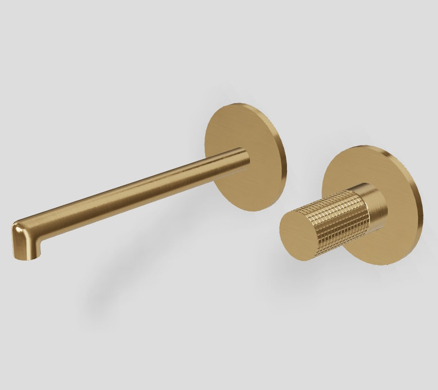 Baterie Lavoar din perete Treemme T30, 180 mm, Auriu Mat