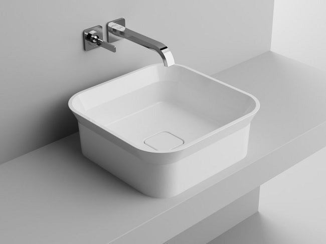 Lavoar Cast Marble Dresda 40X40X15.9 Cm , Fara Preplin