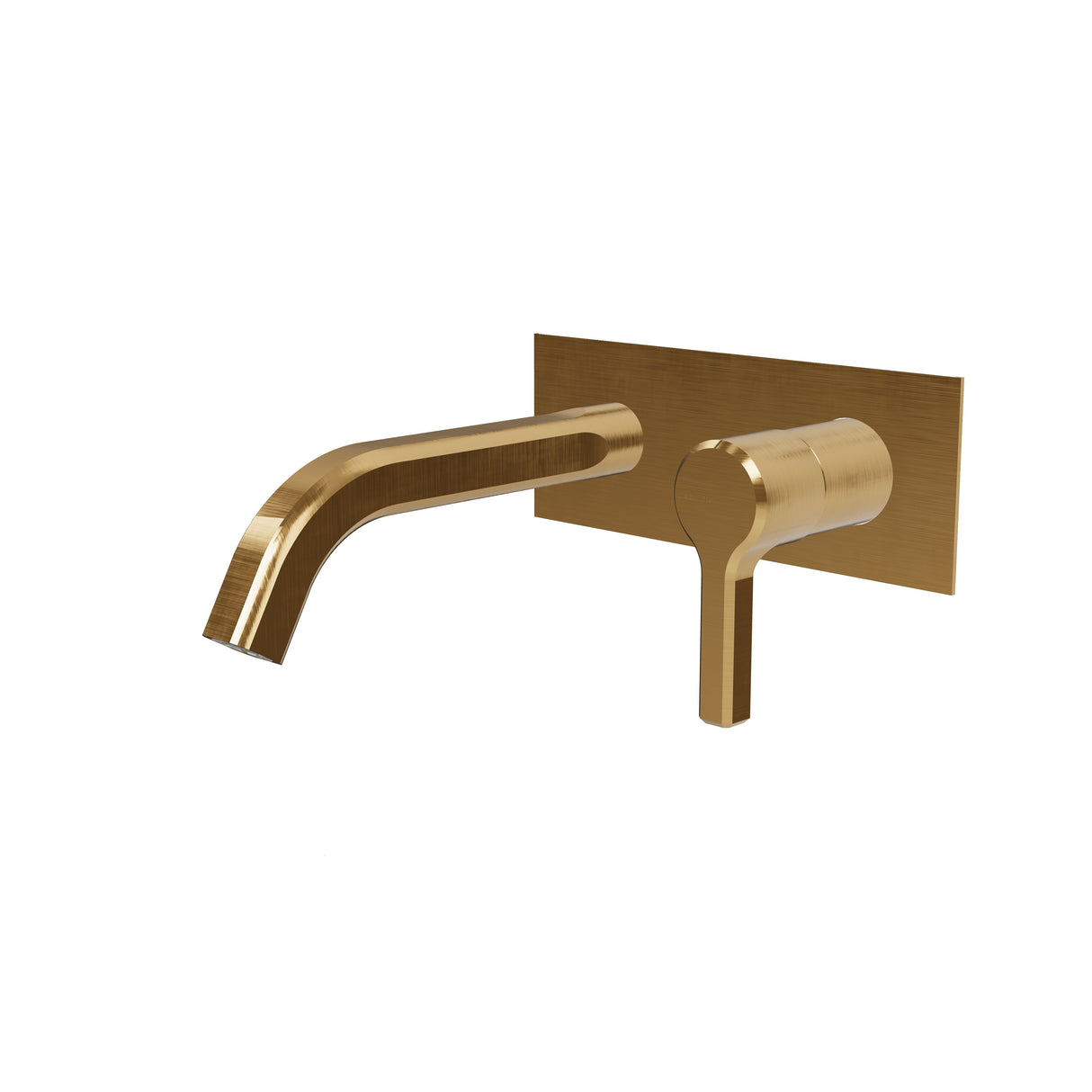 Baterie Lavoar din perete Treemme Aurelia, 187 mm, Auriu Mat