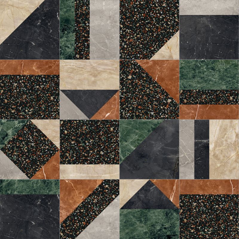 Gresie Abk Play Marble Black, Aspect Marmura, Mat, 20X20 Cm