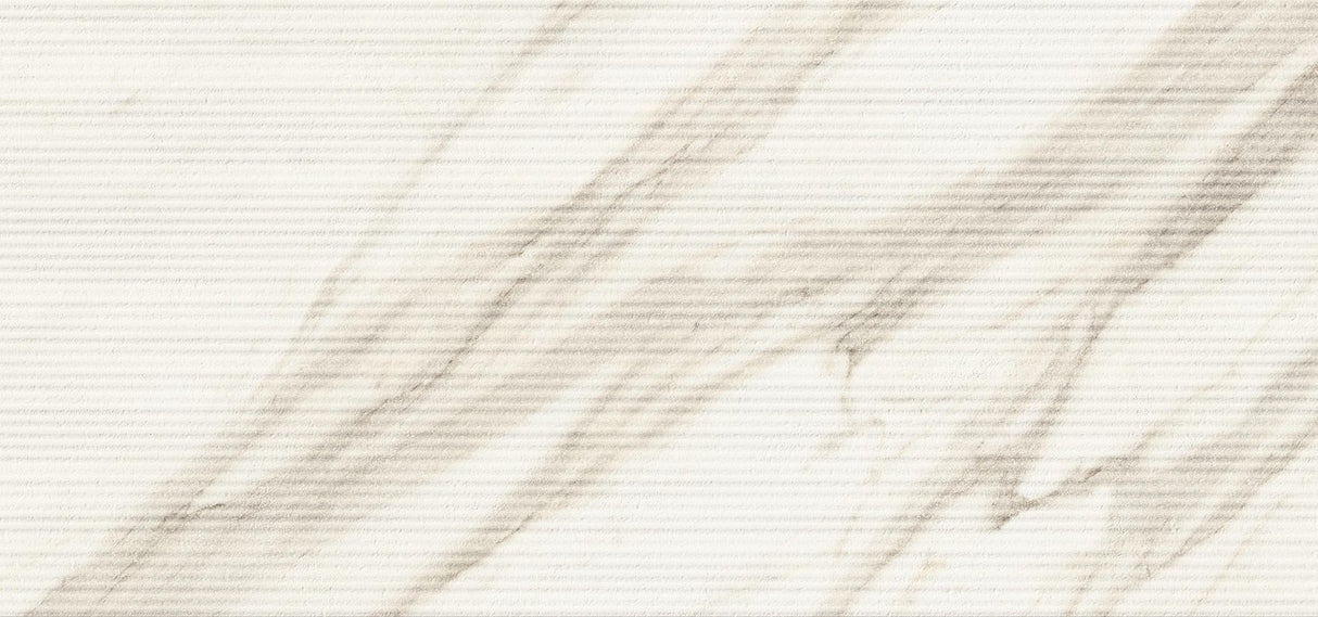 Faianta Atlas Concorde, Marvel 3D Crease Calacatta Bernini, Aspect Marmura, Mat, 50x120cm