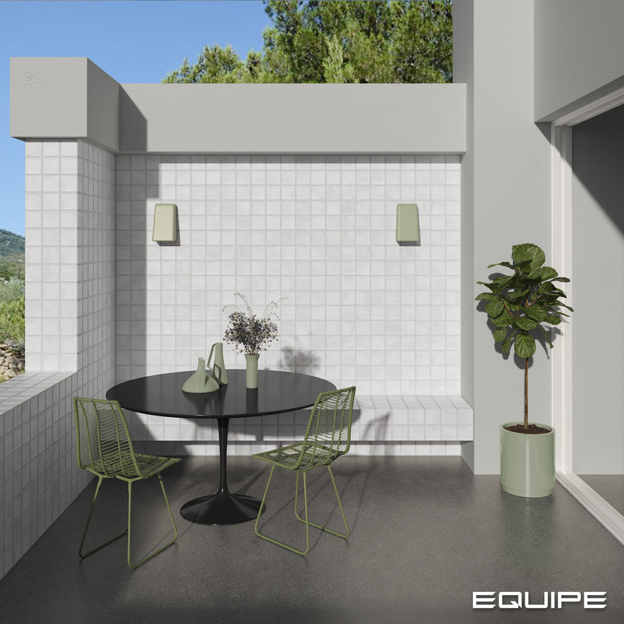 Faianta Equipe Argile Ice, Mat, Aspect Uni, 10x10cm