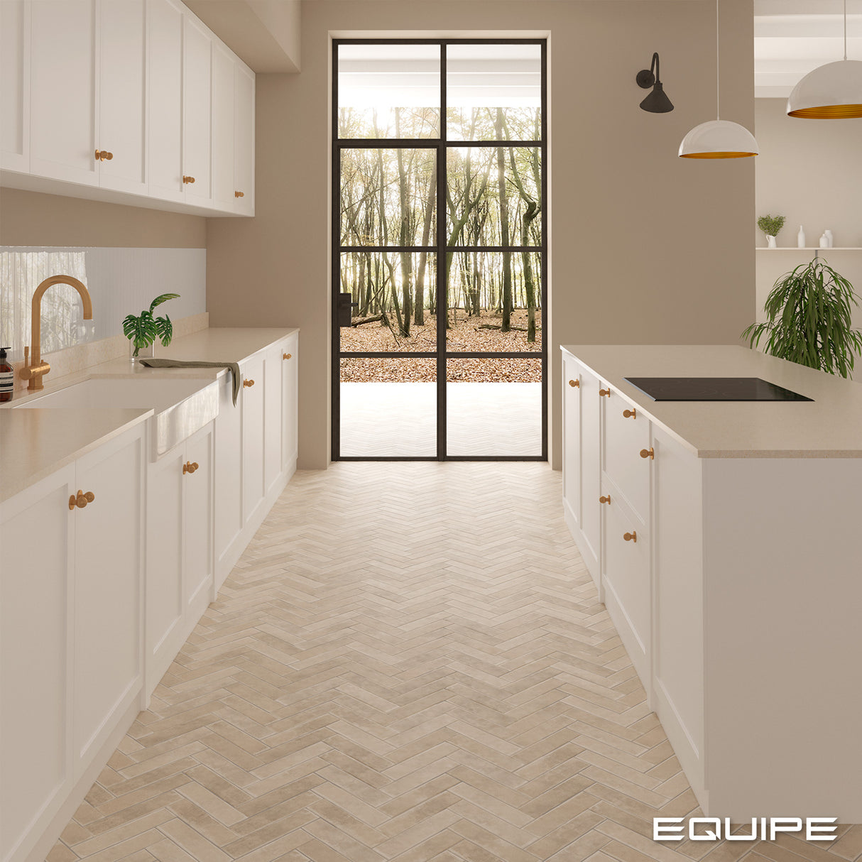 Faianta Equipe Argile Siena, Mat, Aspect Uni, 6x24,6cm