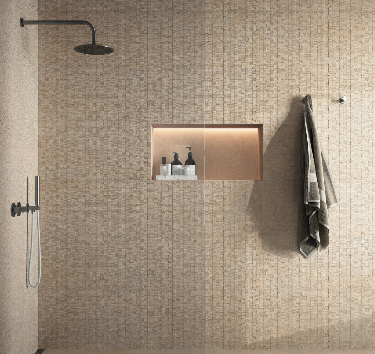 Gresie Atlas Concorde Solution, Yacht Trame Sand, aspect Piatra, Mat, 40x80cm