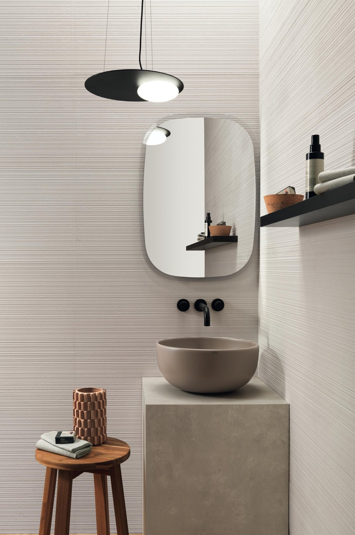 Faianta Atlas Concorde, 3D Wall Carve Chisel Whitel, Aspect Uni, Mat, 40x80cm