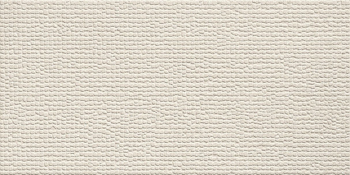 Faianta Atlas Concorde, 3D Wall Carve Squares Ivory, Aspect Uni, Mat, 40x80cm