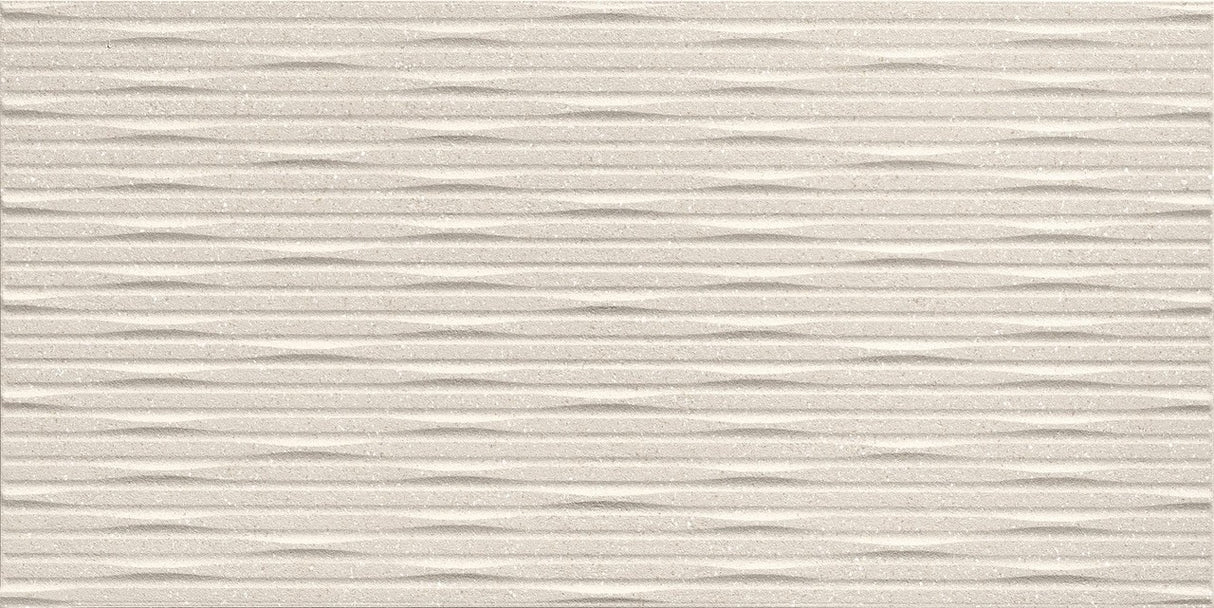 Faianta Atlas Concorde, 3D Wall Carve Whittle Ivory, Aspect Uni, Mat, 40x80cm