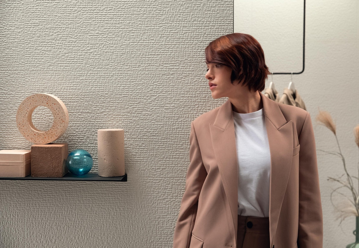 Faianta Atlas Concorde, 3D Wall Carve Sign White, Aspect Uni, Mat, 40x80cm