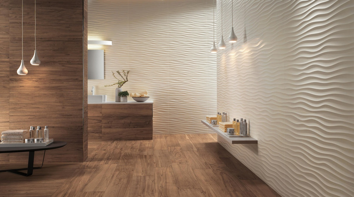 Faianta Atlas Concorde, 3D Wall Design Dune Sand, Aspect Uni, Mat, 40x80cm