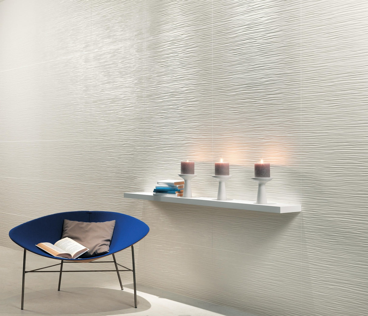 Faianta Atlas Concorde, Arty Sugar Wave, Aspect Beton, Mat, 40x80cm