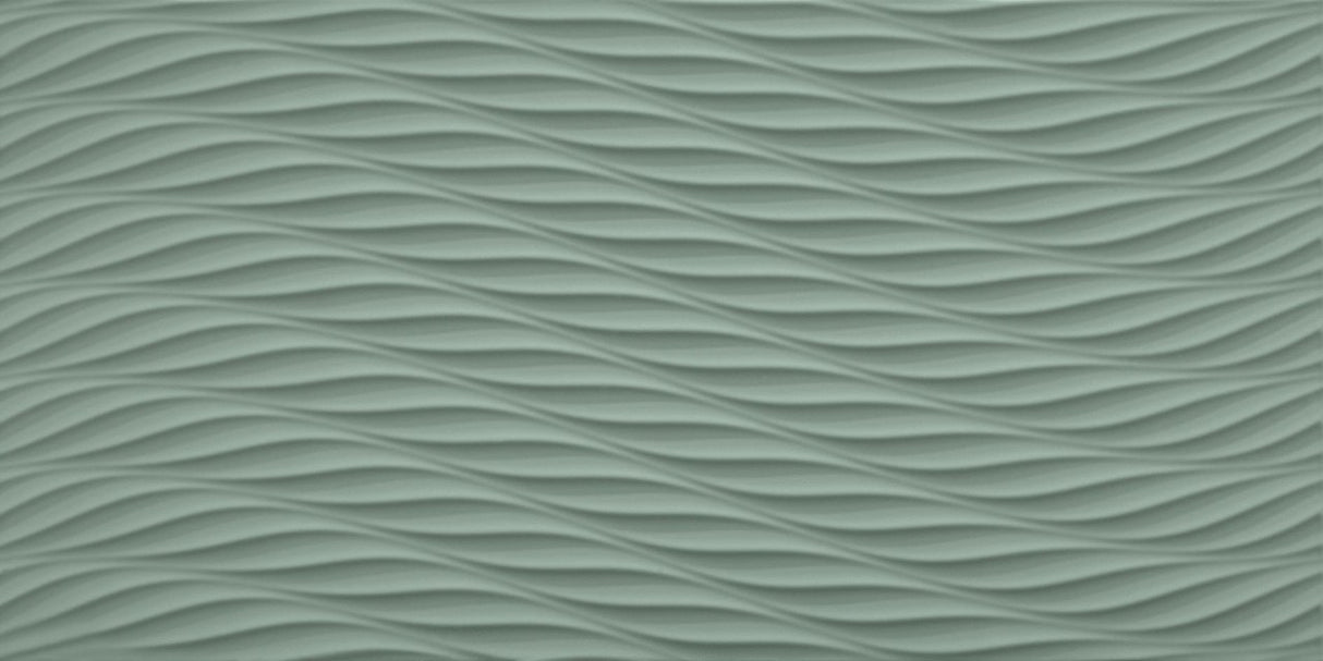 Faianta Atlas Concorde, 3D Wall Design Twist Sage, Aspect Uni, Mat, 40x80cm