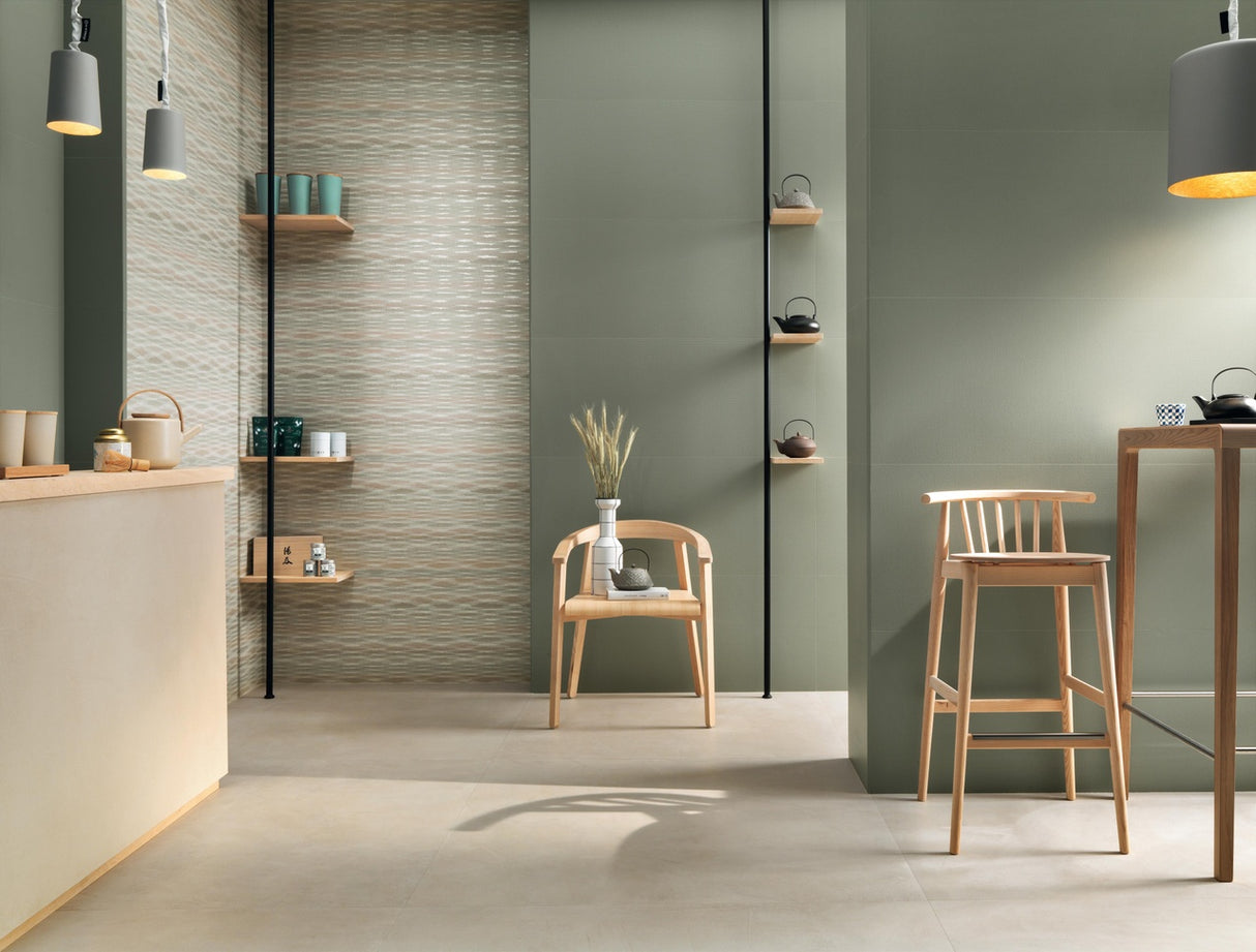 Faianta Atlas Concorde, Aplomb Minidots Lichen, Aspect Uni, Mat, 50x120cm