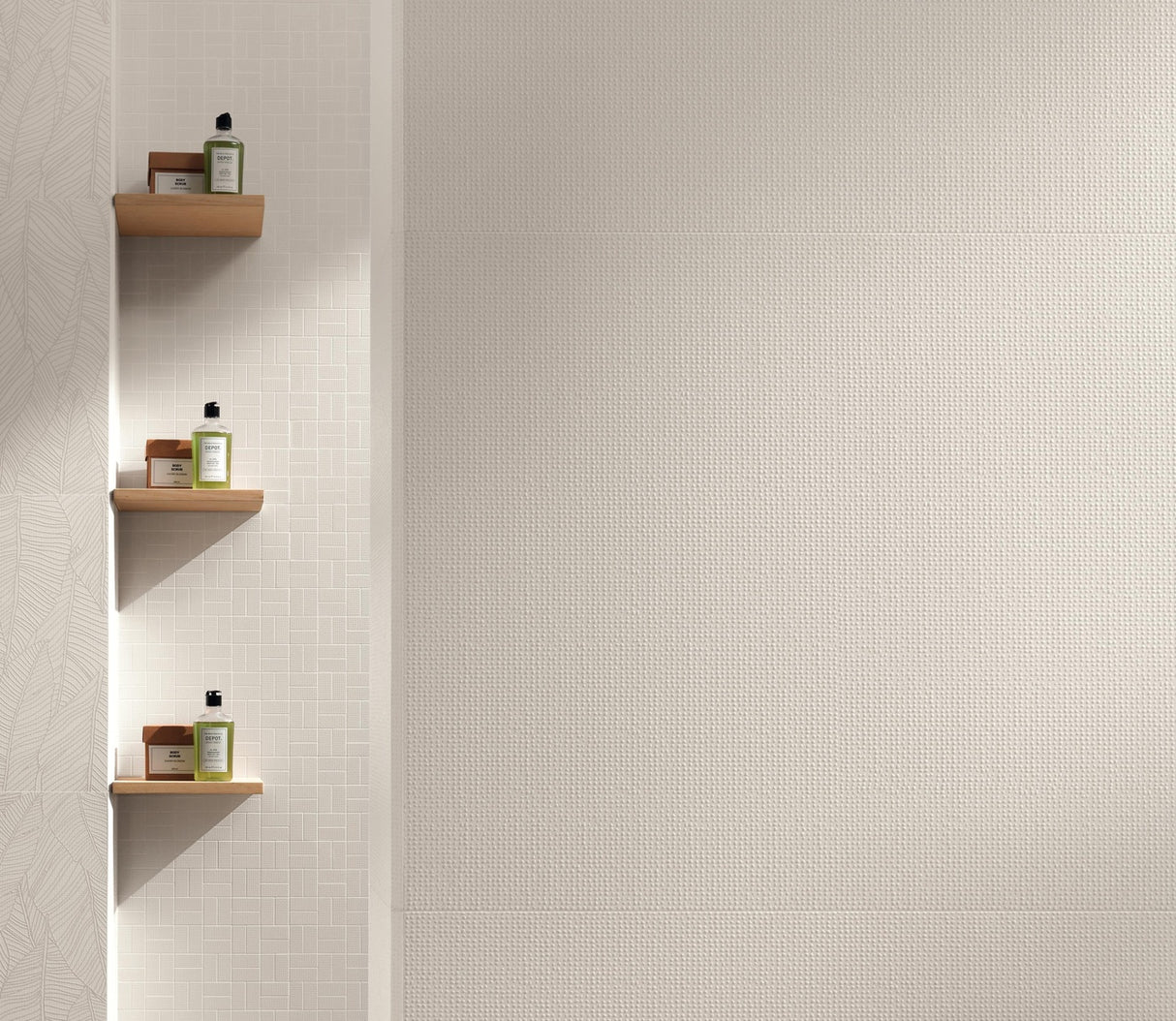 Faianta Atlas Concorde, Aplomb Minidots White, Aspect Uni, Mat, 50x120cm