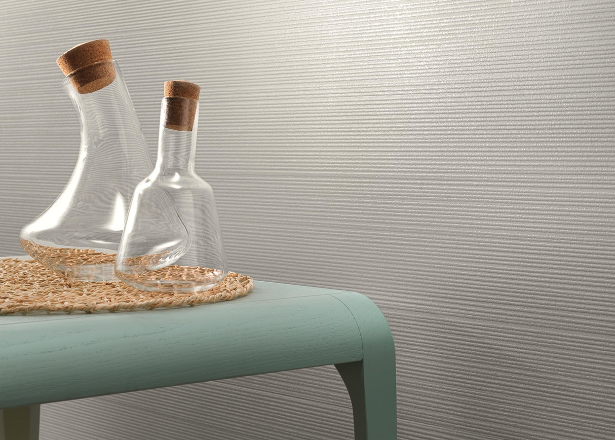 Faianta Atlas Concorde, Aplomb Stripes White, Aspect Uni, Mat, 50x120cm