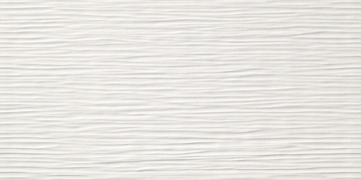 Faianta Atlas Concorde, 3D Wall Design Wave White, Aspect Uni, Mat, 40x80cm