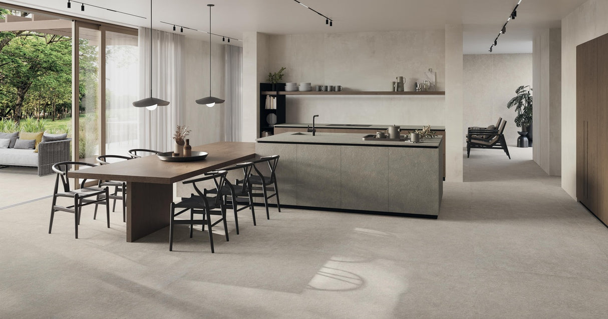 Gresie Atlas Concorde, Boost Mineral Pearl, Aspect Piatra, Mat, 120x278 cm