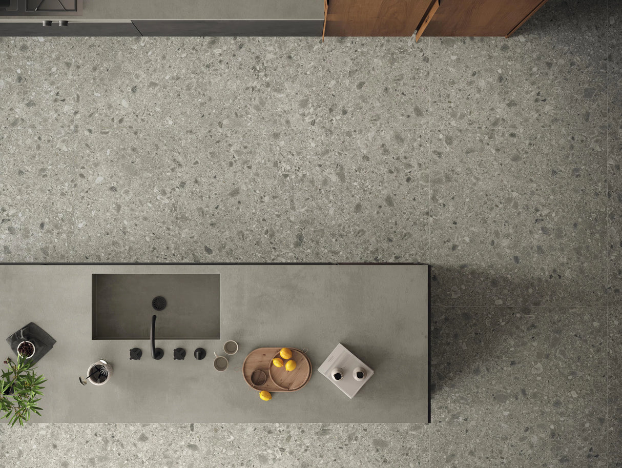 Gresie Atlas Concorde, Boost Mix Pearl Matte, Aspect Piatra, Mat, 60X60, Cm