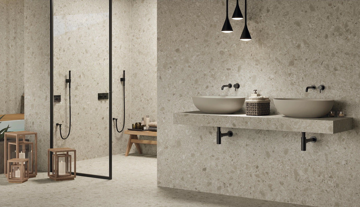 Gresie Atlas Concorde, Boost Mix Ivory Matte, Aspect Piatra, Mat, 60X60, Cm