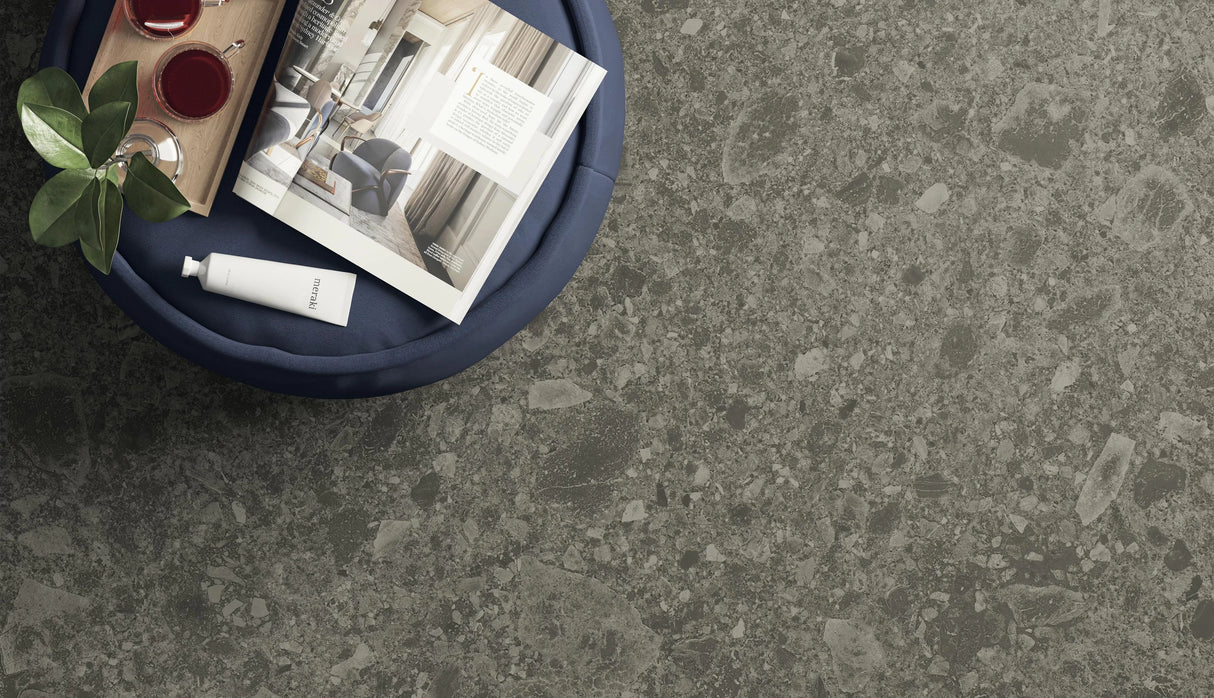 Gresie Atlas Concorde, Boost Mix Smoke Matte, Aspect Piatra, Mat, 60X60, Cm