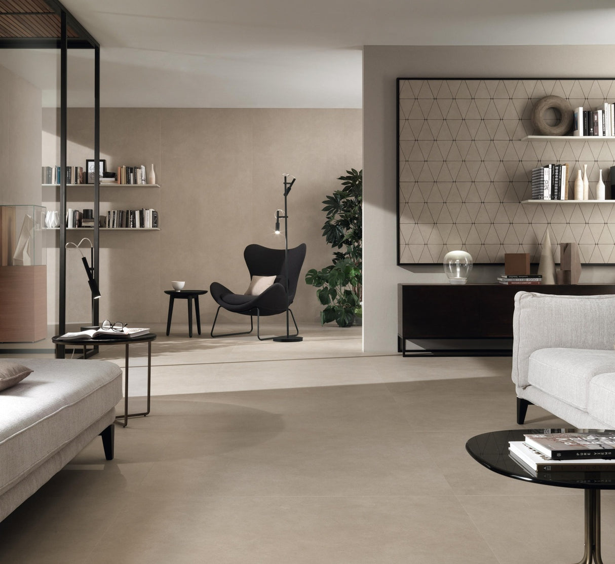 Gresie Atlas Concorde, Boost Natural Ash, Aspect Beton, Mat, 120x278 cm