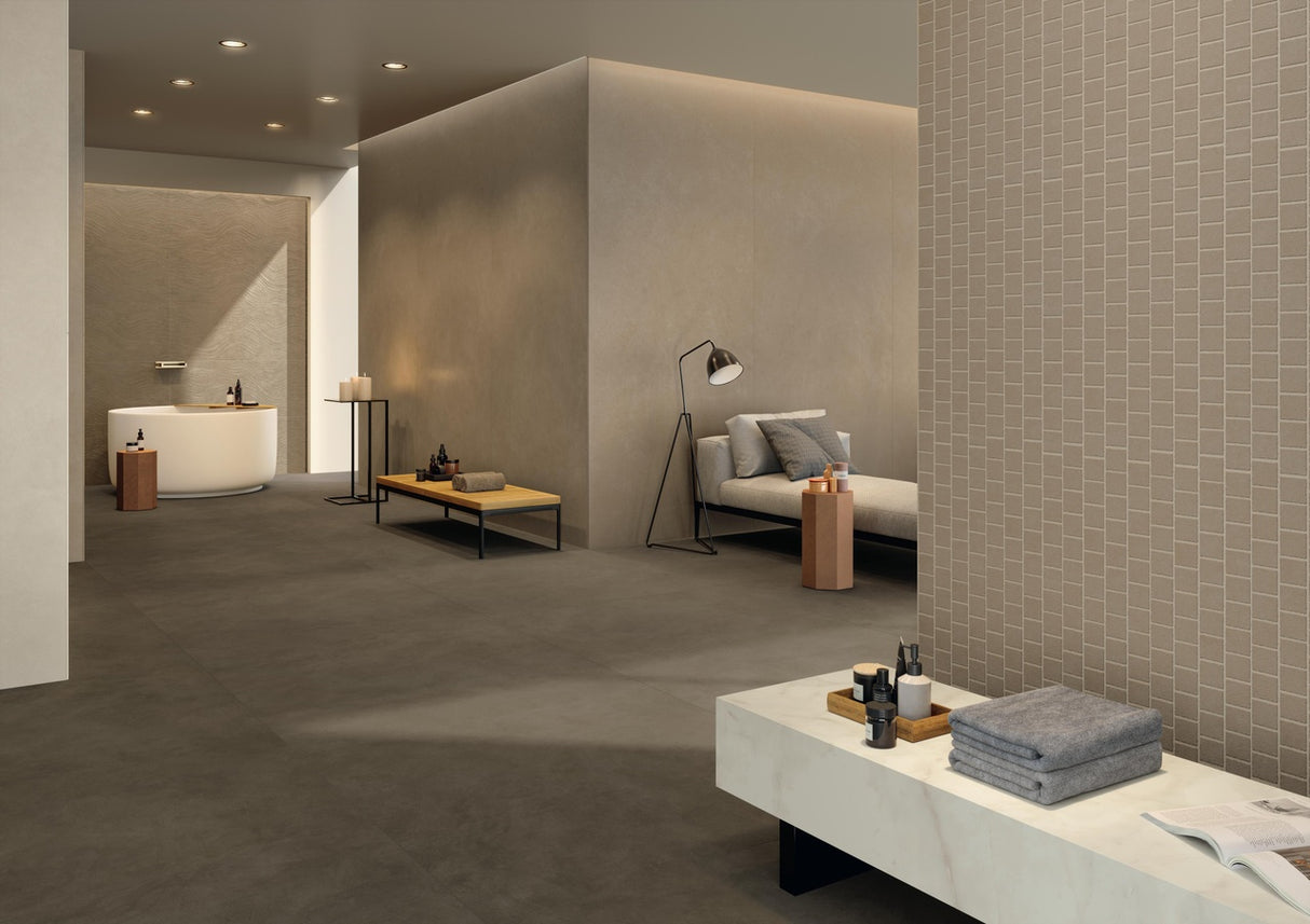 Gresie Atlas Concorde, Boost Natural Ecru, Aspect Beton, Mat, 60x60 cm