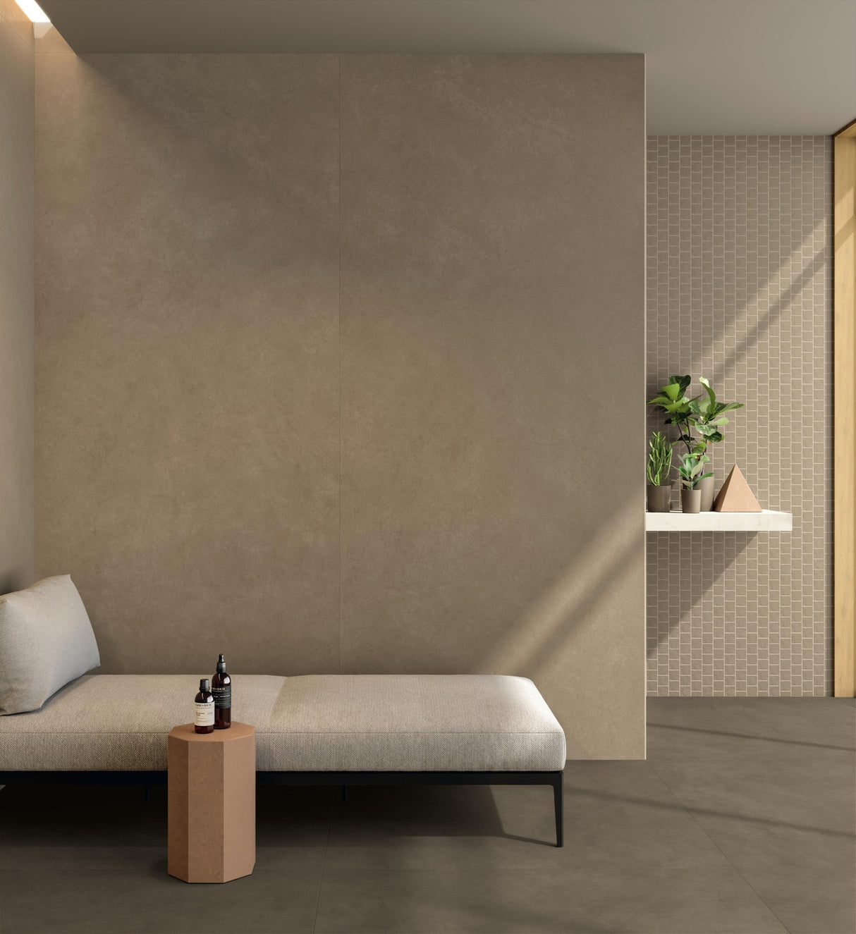 Gresie Atlas Concorde, Boost Natural Ecru, Aspect Beton, Mat, 60x120 cm