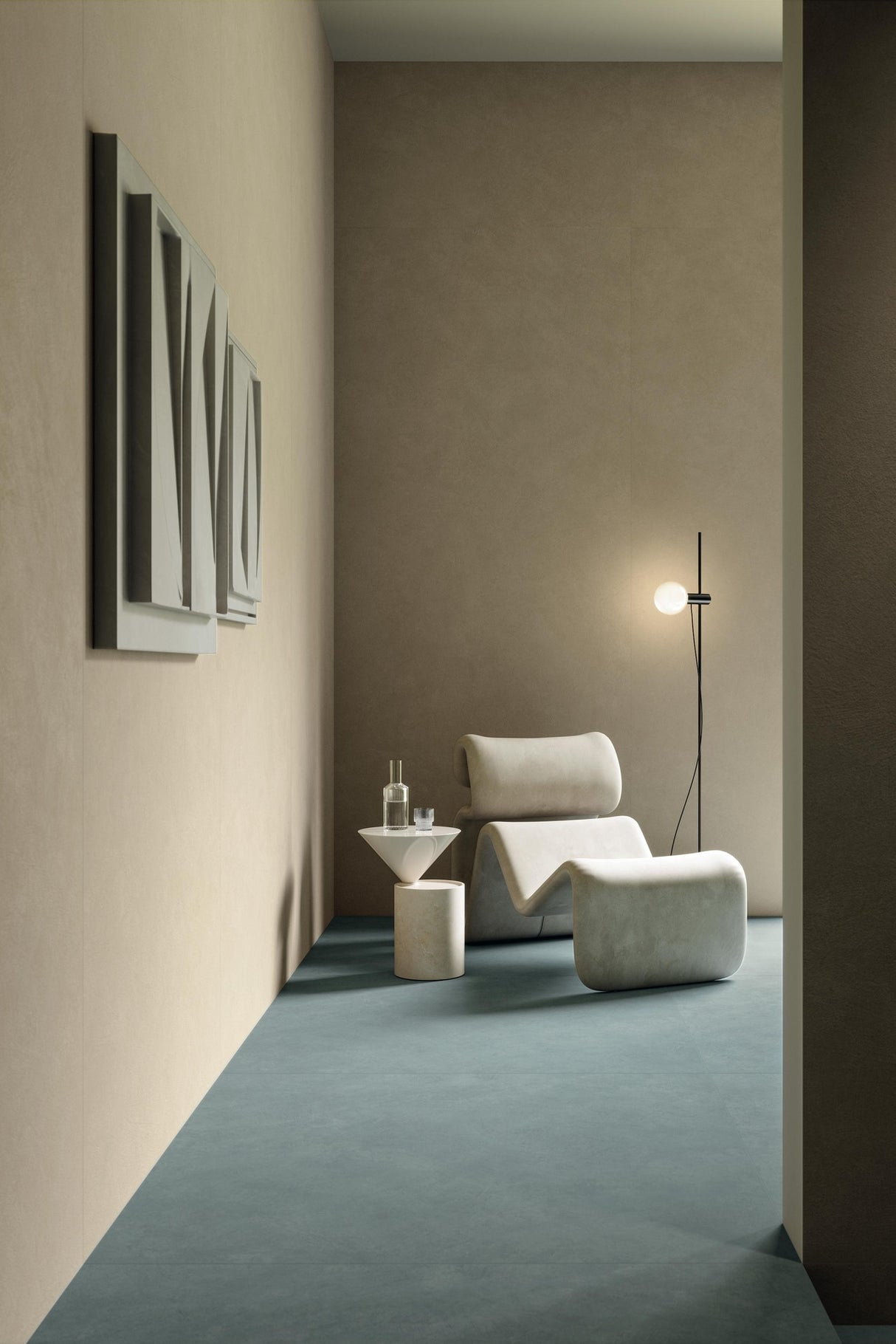 Gresie Atlas Concorde, Boost Natural Ash, Aspect Beton, Mat, 60x60 cm