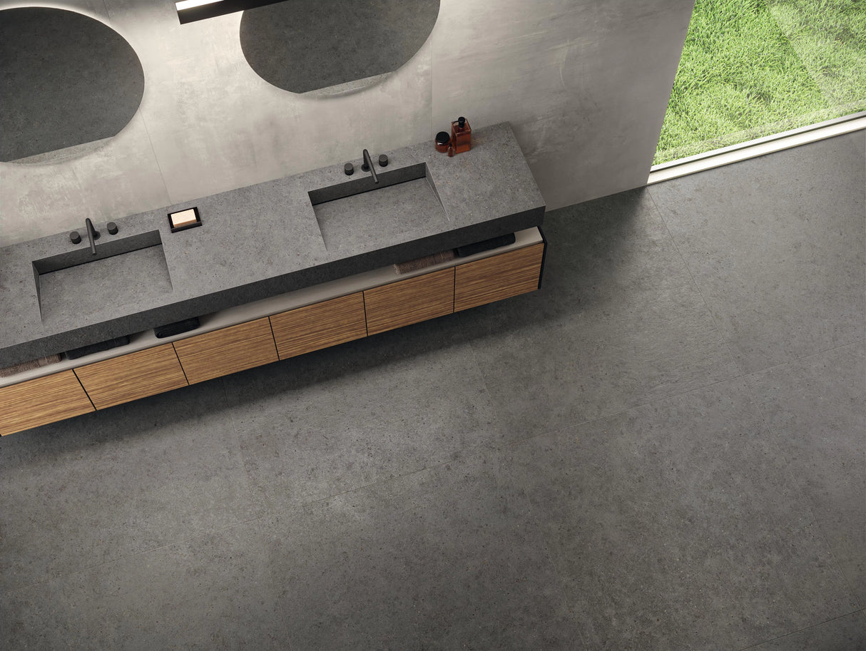 Gresie Atlas Concorde, Boost Stone Smoke Matte, Aspect Piatra, Mat, 120X120 Cm