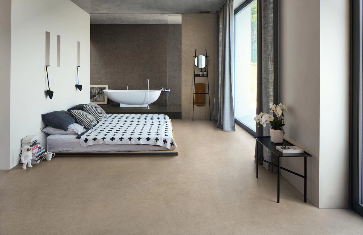 Gresie Atlas Concorde, Boost Stone Cream Matte, Aspect Piatra, Mat, 120X278 Cm