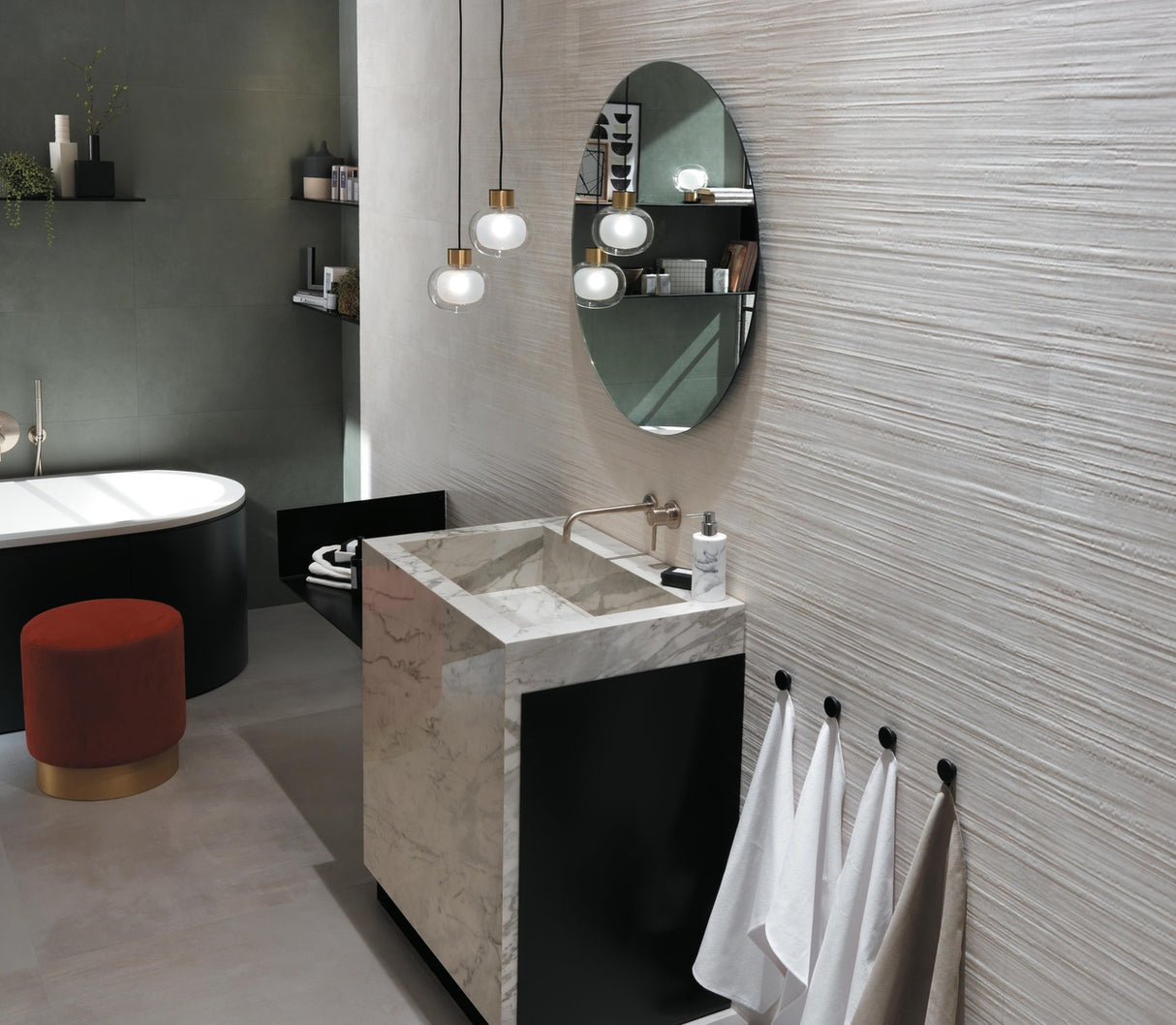 Faianta Atlas Concorde, Boost Urban White, Aspect Beton, Mat, 40x80cm