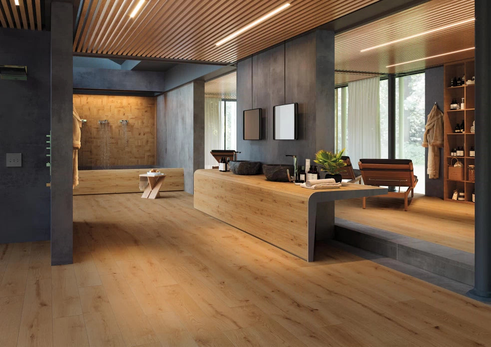 Gresie Atlas Concorde, Exence Amber, Aspect Lemn, Mat, 18.5X150 Cm