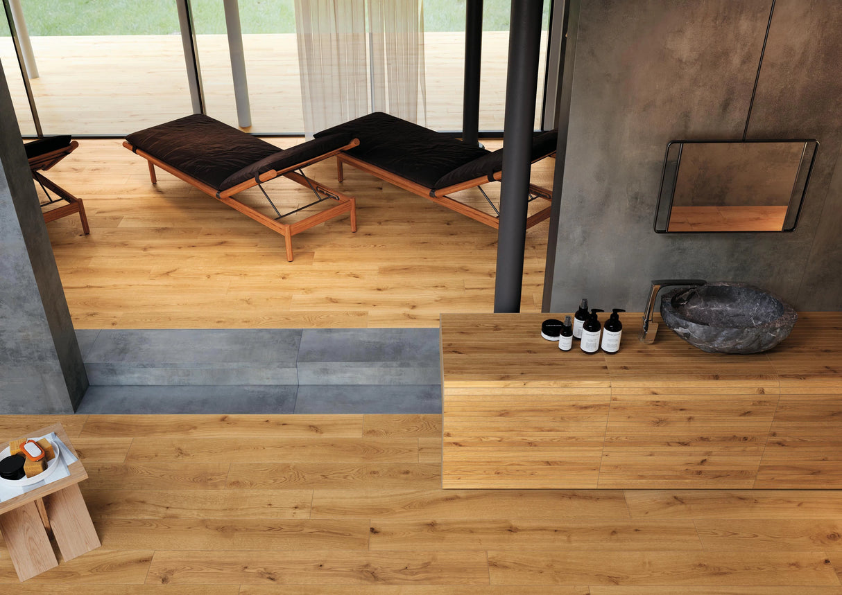 Gresie Atlas Concorde, Exence Amber, Aspect Lemn, Mat, 20X120 Cm