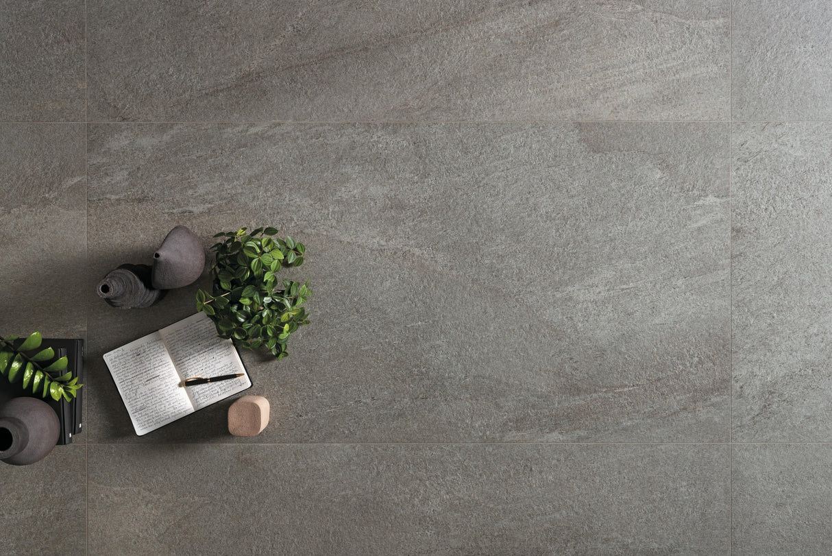 Gresie Atlas Concorde, Klif Grey, Aspect Piatra, Mat, 75x150 cm