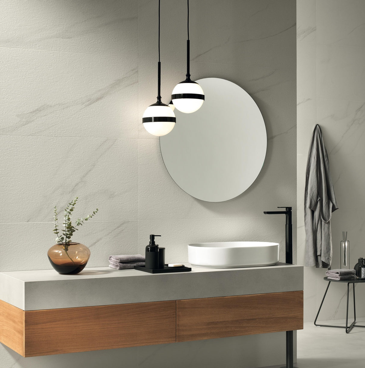 Faianta Atlas Concorde, Marvel 3D Reed Calacatta Meraviglia, Aspect Marmura, Mat, 50x120cm