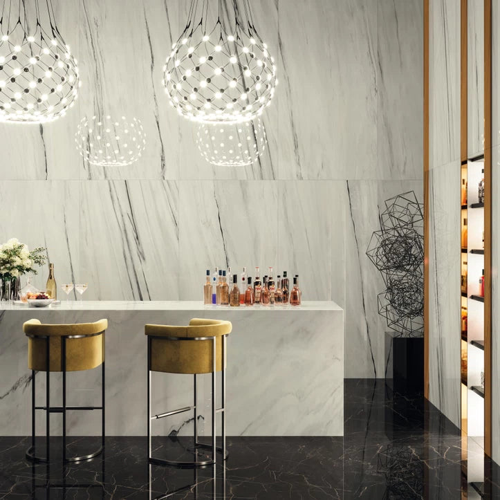 Gresie Atlas Concorde, Marvel Dream Bianco Fantastico, Aspect Marmura, Lucios, 60X120 Cm